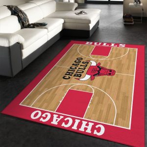 Chicago Bulls Nba Rug Room Carpet Sport Custom Area Floor Home Decor