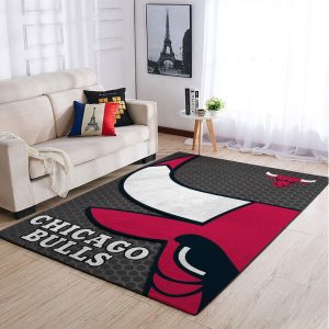 Chicago Bulls Nba Team Logo Style Nice Gift Home Decor Rectangle Area Rug