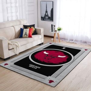 Chicago Bulls Nfl Logo Style Area Rugs Living Room Carpet Floor Decor