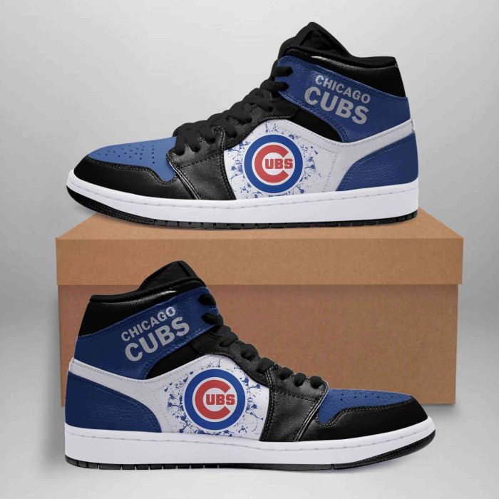Chicago Cubs 02 MLB Air Jordan 1 Sport Custom Sneakers