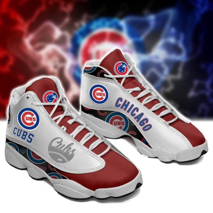 Chicago Cubs Air Jordan 13 Shoes Football Sneakers