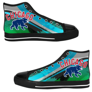 Chicago Cubs MLB Baseball 12 Custom Canvas High Top Shoes