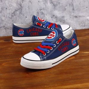 Chicago Cubs MLB Baseball 2 Gift For Fans Low Top Custom Canvas Shoes