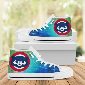 Chicago Cubs MLB Baseball 21 Custom Canvas High Top Shoes