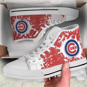 Chicago Cubs MLB Baseball 22 Custom Canvas High Top Shoes