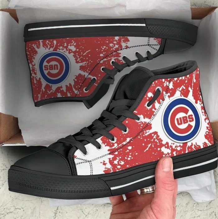 Chicago Cubs MLB Baseball 23 Custom Canvas High Top Shoes