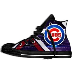 Chicago Cubs MLB Baseball 4 Custom Canvas High Top Shoes