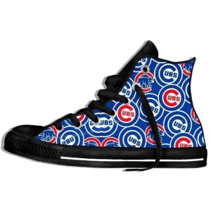 Chicago Cubs MLB Baseball 5 Custom Canvas High Top Shoes