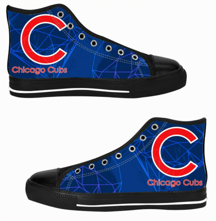 Chicago Cubs MLB Baseball 8 Custom Canvas High Top Shoes