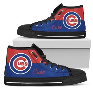 Chicago Cubs MLB Baseball 9 Custom Canvas High Top Shoes