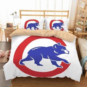 Chicago Cubs Major League Baseball MLB #2 Duvet Cover Pillowcase Bedding Set Home Decor
