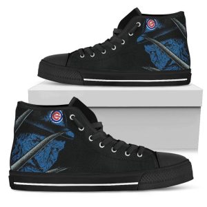 Chicago Cubs Nightmare Freddy MLB Custom Canvas High Top Shoes