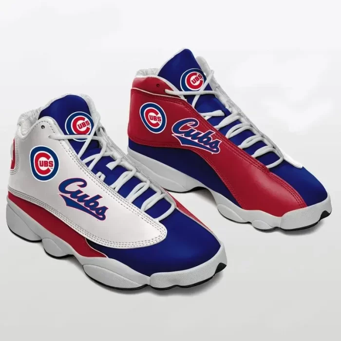 Chicago Cubs Team Air Jordan 13 Custom Sneakers-Jordan 13Team Sneakers
