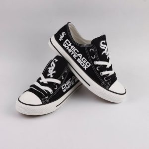 Chicago White Sox MLB Baseball 2 Gift For Fans Low Top Custom Canvas Shoes