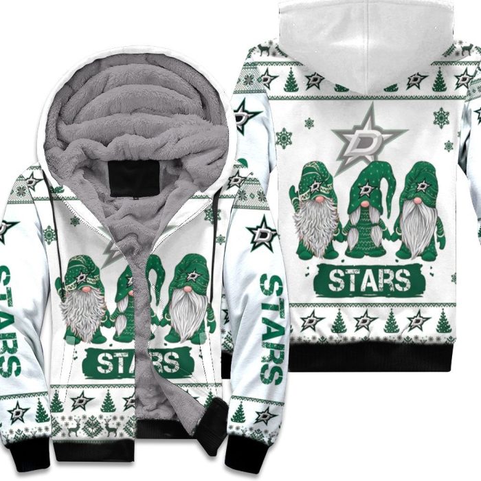 Christmas Gnomes Dallas Stars Ugly Sweatshirt Christmas 3D Unisex Fleece Hoodie