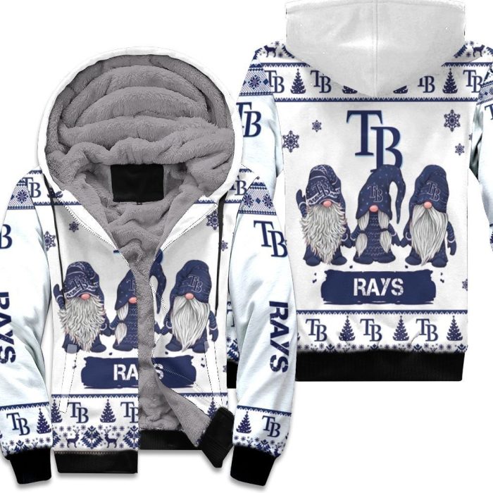 Christmas Gnomes Tampa Bay Rays Ugly Sweatshirt Christmas 3D Unisex Fleece Hoodie