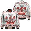 Christmas Gnomes Washington Capitals Ugly Christmas 3D Bomber Jacket
