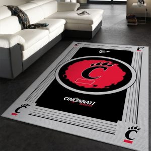 Cincinnati Bearcats Ncaa Team Logo Nice Gift Home Decor Rectangle Area Rug Rer X7X8