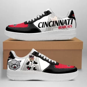 Cincinnati Bearcats Nike Air Force Shoes Unique Football Custom Sneakers