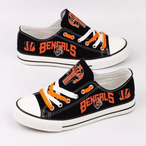 Cincinnati Bengals NFL Football 2 Gift For Fans Low Top Custom Canvas Shoes