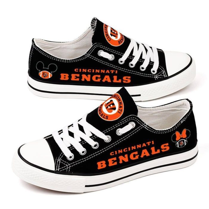 Cincinnati Bengals NFL Football 3 Gift For Fans Low Top Custom Canvas Shoes