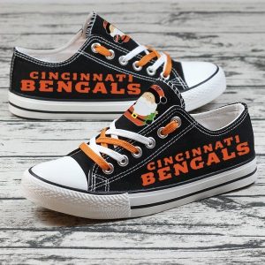 Cincinnati Bengals NFL Football 5 Gift For Fans Low Top Custom Canvas Shoes