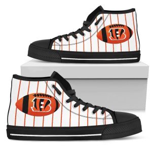 Cincinnati Bengals NFL Football 7 Custom Canvas High Top Shoes