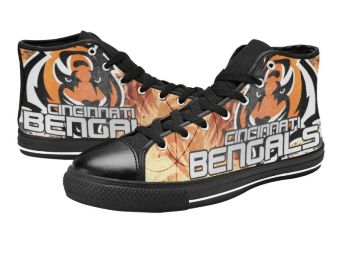 Cincinnati Bengals NFL Football Custom Canvas High Top Shoes