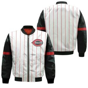 Cincinnati Reds 1999 Throwback White Red 2019 Inspired Style Bomber Jacket