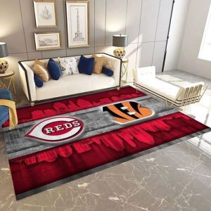 Cincinnati Reds MLB 2 Area Rug Living Room And Bed Room Rug