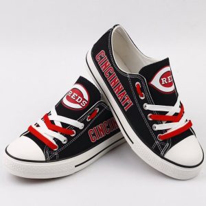 Cincinnati Reds MLB Baseball 1 Gift For Fans Low Top Custom Canvas Shoes