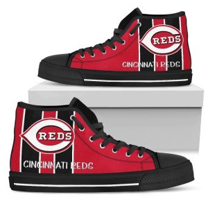 Cincinnati Reds MLB Baseball 2 Custom Canvas High Top Shoes