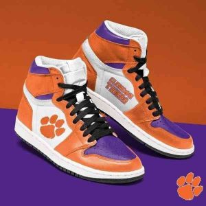 Clemson Tigers NCAA Air Jordan 1 Sport Custom Sneakers