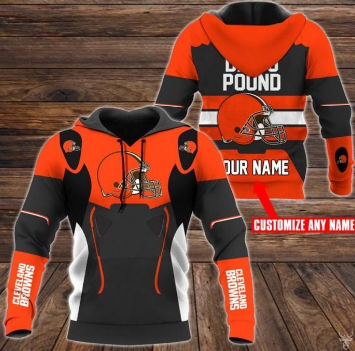Cleveland Browns 30 Gift For Fan Personalized 3D T Shirt Sweater Zip Hoodie Bomber Jacket