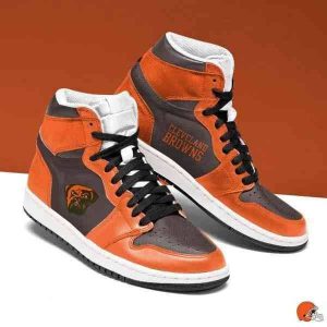 Cleveland Browns 4 NFL Football Air Jordan 1 Sport Custom Sneakers