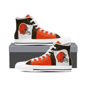 Cleveland Browns NFL Football 2 Custom Canvas High Top Shoes