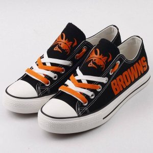 Cleveland Browns NFL Football 2 Gift For Fans Low Top Custom Canvas Shoes