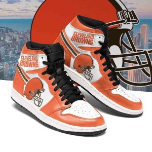 Cleveland Browns NFL Football Air Jordan 1 Sport Custom Sneakers