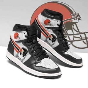 Cleveland Browns NFL Football Jack Skellington Air Jordan 1 Sport Custom Sneakers