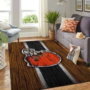 Cleveland Browns Nfl Rug Room Carpet Sport Custom Area Floor Home Decor V1