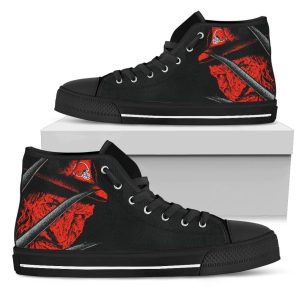 Cleveland Browns Nightmare Freddy NFL Custom Canvas High Top Shoes