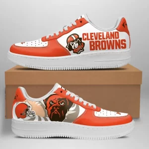 Cleveland Browns Nike Air Force Shoes Unique Football Custom Sneakers
