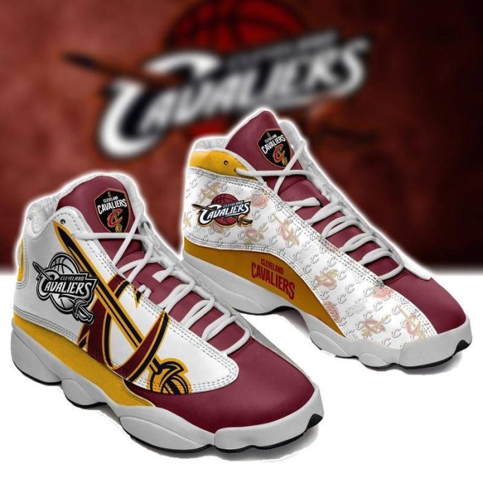Cleveland Cavaliers Basketball Air Jordan 13 Custom Sneakers Nba