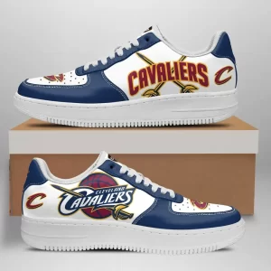 Cleveland Cavaliers Nike Air Force Shoes Unique Basketball Custom Sneakers
