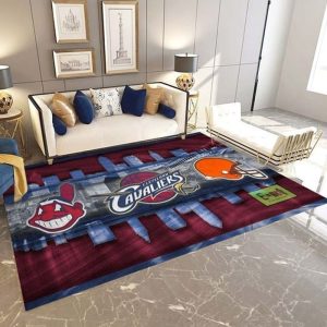 Cleveland Indians MLB 10 Area Rug Living Room And Bed Room Rug