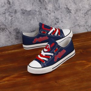 Cleveland Indians MLB Baseball 1 Gift For Fans Low Top Custom Canvas Shoes