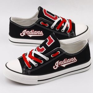 Cleveland Indians MLB Baseball Gift For Fans Low Top Custom Canvas Shoes