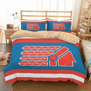 Cleveland Indians Major League Baseball MBL #1 Duvet Cover Pillowcase Bedding Set Home Decor