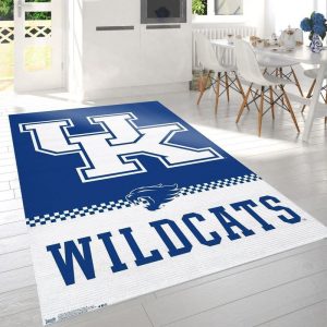 Collegiate University Of Kentucky Wildcats Logo Area Rug For Gift Living Room Rug