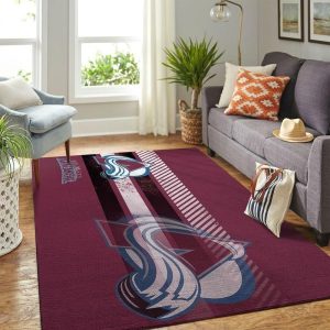 Colorado Avalanche Nhl Team Logo Area Rugs Living Room Carpet Floor Decor